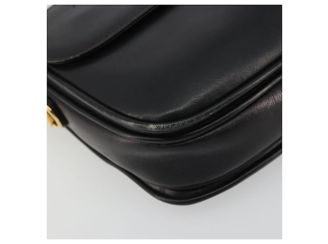 Borsa a Spalla Horsebit in Pelle Gucci Oro Nero Auth INZ099 D'oro - vista 12