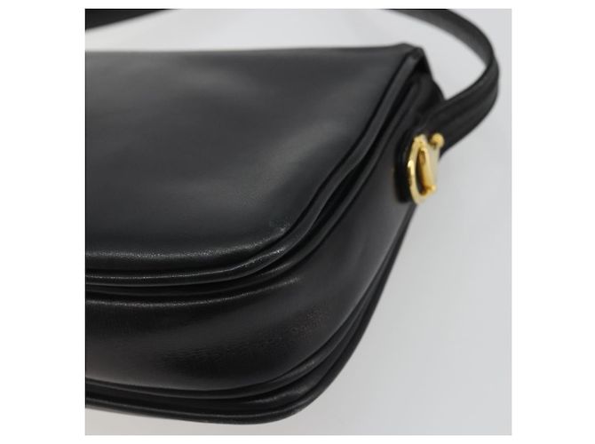 Borsa a Spalla Horsebit in Pelle Gucci Oro Nero Auth INZ099 D'oro - vista 13