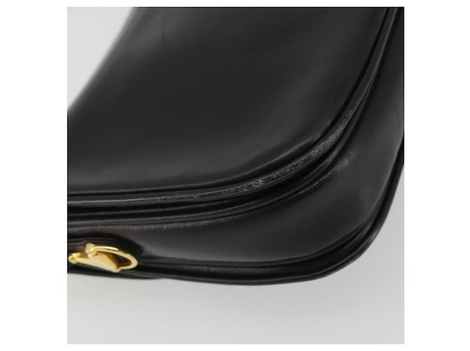 Borsa a Spalla Horsebit in Pelle Gucci Oro Nero Auth INZ099 D'oro - vista 14