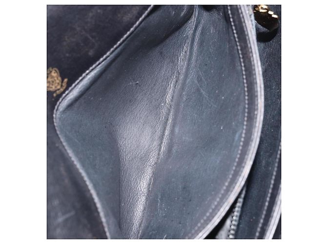 Borsa a Spalla Horsebit in Pelle Gucci Oro Nero Auth INZ099 D'oro - vista 26