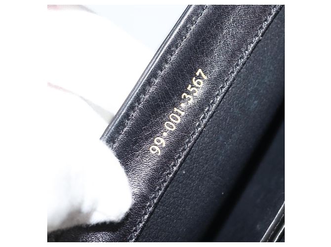 Borsa a Spalla Horsebit in Pelle Gucci Oro Nero Auth INZ099 D'oro - vista 28