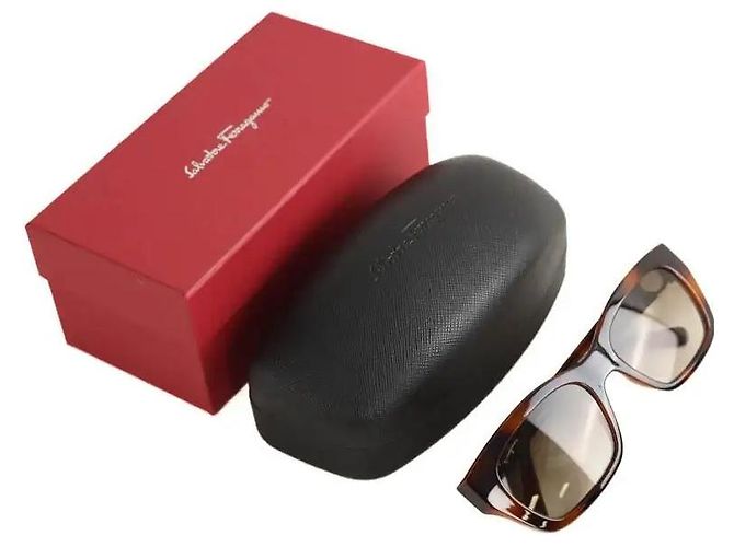 Salvatore Ferragamo Gafas de sol marrones Castaño - vista 5