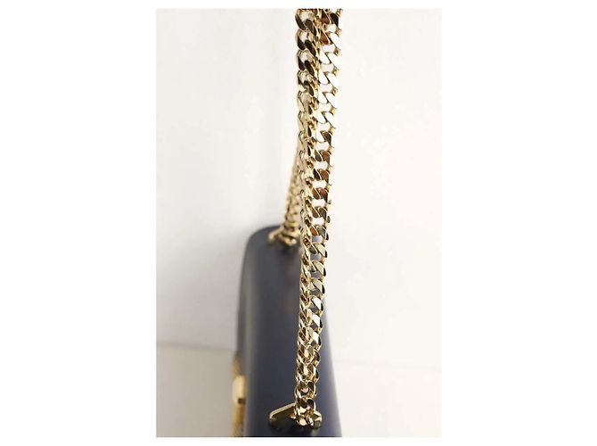 Elie Saab Borsa a tracolla blu navy - vista 5