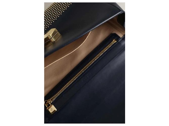 Elie Saab Borsa a tracolla blu navy - vista 7