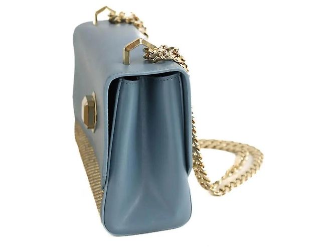 Elie Saab Borsa a tracolla blu - vue 3