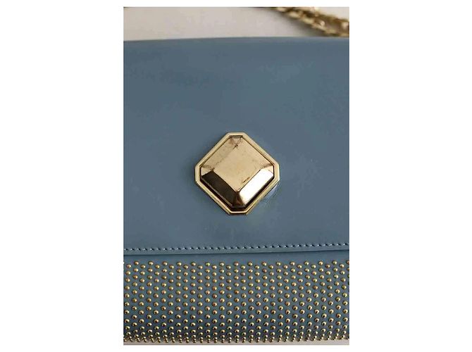 Elie Saab Borsa a tracolla blu - vue 7