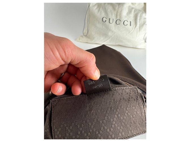 Jackie Vintage Gucci Canvas Tasche lila - Ansicht 3
