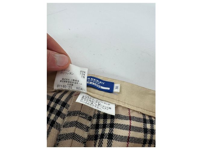 Vintage Burberry Nova Check Hose Beige 38/M - Ansicht 10
