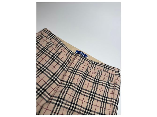 Vintage Burberry Nova Check Hose Beige 38/M - Ansicht 3