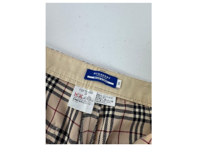 Vintage Burberry Nova Check Hose Beige 38/M - Ansicht 9