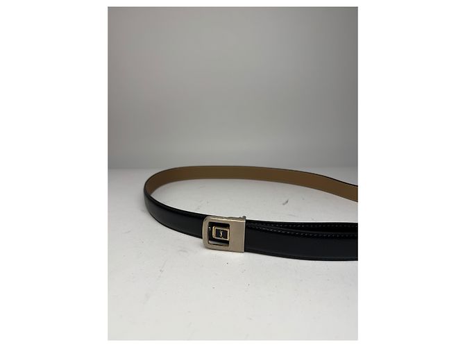 Vintage Yves Saint Laurent Ledergürtel schwarz - Ansicht 4