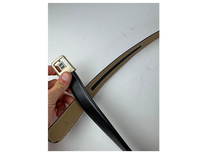 Vintage Yves Saint Laurent Ledergürtel schwarz - Ansicht 5
