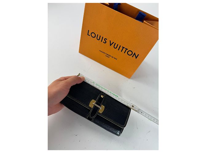 Vintage Louis Vuitton Leather wallet Black - view 10