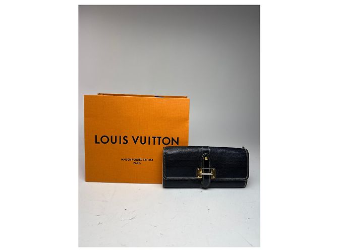 Vintage Louis Vuitton Leather wallet Black - view 12