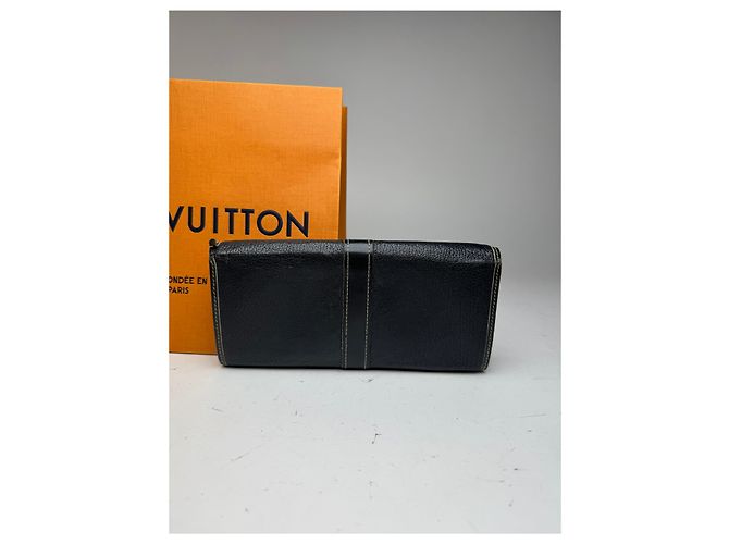 Vintage Louis Vuitton Leather wallet Black - view 2