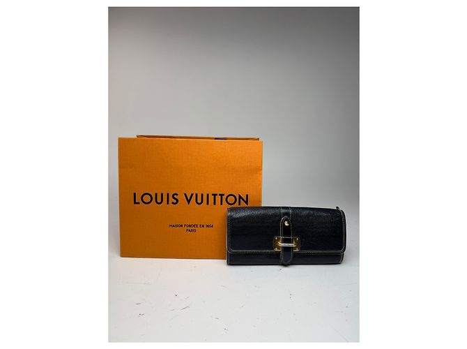 Vintage Louis Vuitton Leather wallet Black - view 3