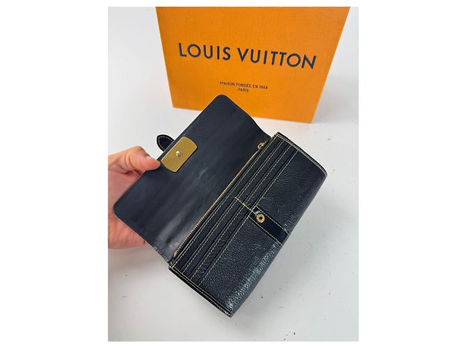 Vintage Louis Vuitton Leather wallet Black - view 5