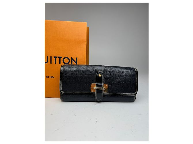 Vintage Louis Vuitton Leather wallet Black - view 7