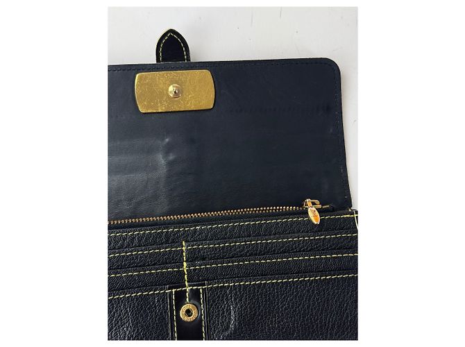 Vintage Louis Vuitton Leather wallet Black - view 9