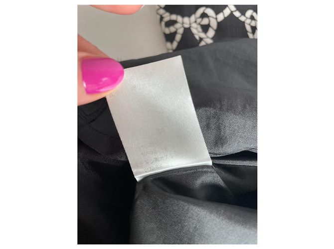 Vintage Courreges Abstraktes Kleid Schwarz Weiß M - Ansicht 6