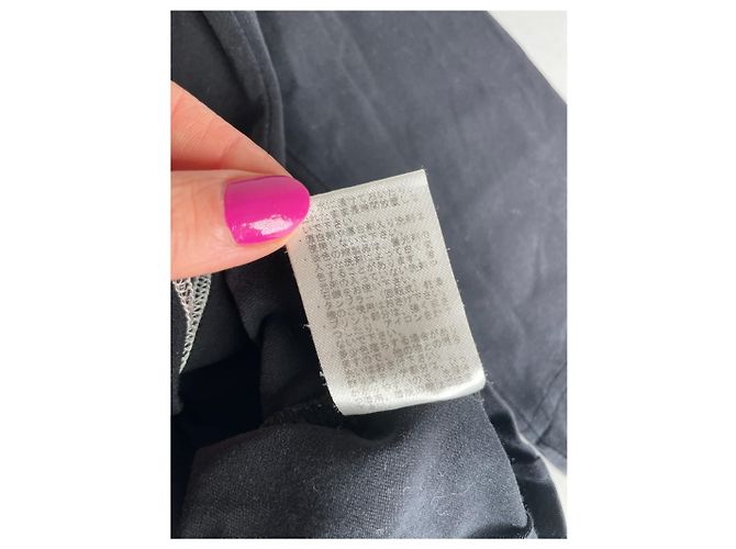 Vintage Courreges Canvas Rundhals schwarz-weiß - Ansicht 6