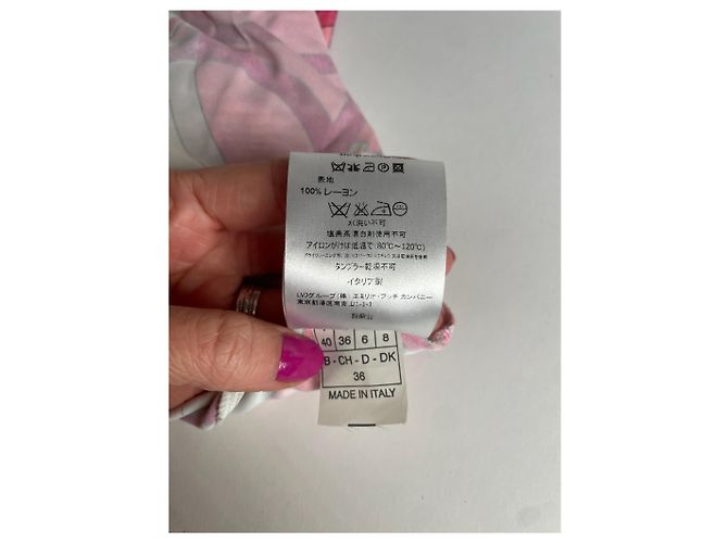 Vintage Emilio Pucci Kleid Pink Rot Weiß M - Ansicht 5