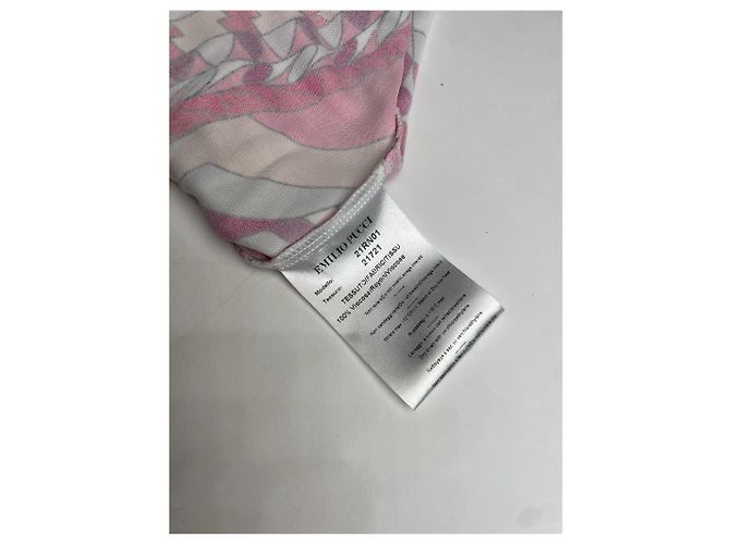 Vintage Emilio Pucci Kleid Pink Rot Weiß M - Ansicht 6