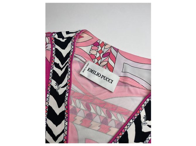 Vintage Emilio Pucci Kleid Pink Rot Weiß M - Ansicht 9