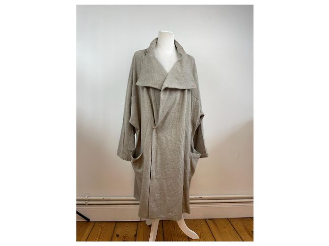 Vintage Issey Miyake Wollmantel M Grau - Ansicht 10
