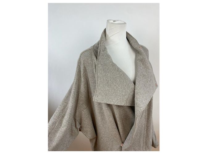 Vintage Issey Miyake Wollmantel M Grau - Ansicht 13