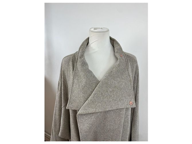 Vintage Issey Miyake Wollmantel M Grau - Ansicht 5
