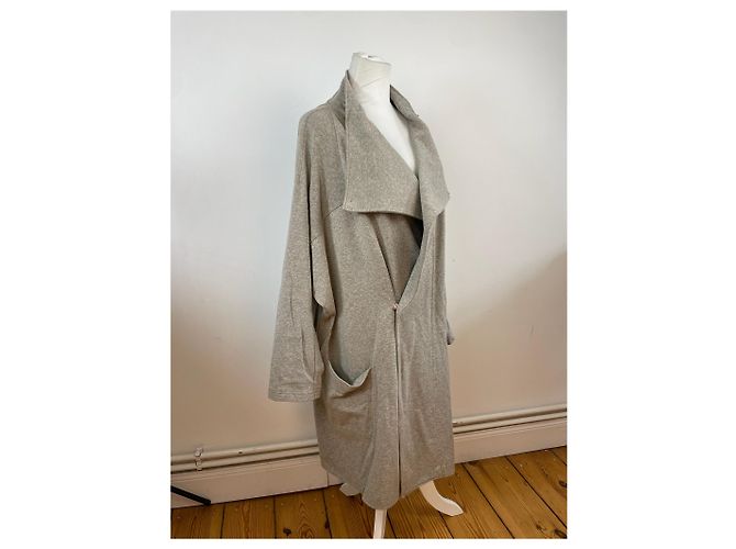 Vintage Issey Miyake Wollmantel M Grau - Ansicht 8
