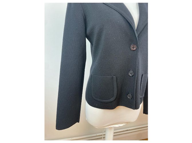 Vintage Courreges Blazer Schwarz M - Ansicht 13