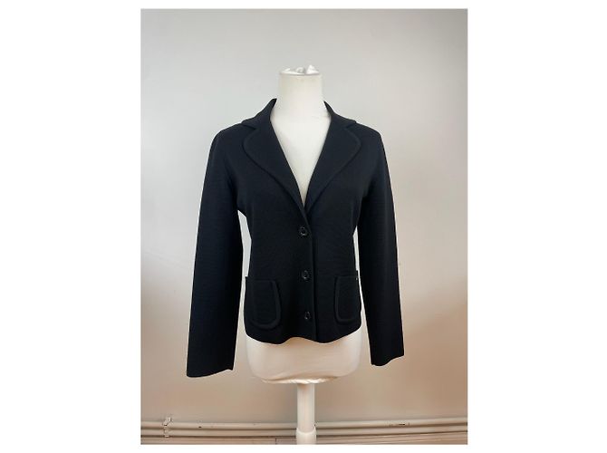 Vintage Courreges Blazer Schwarz M - Ansicht 14