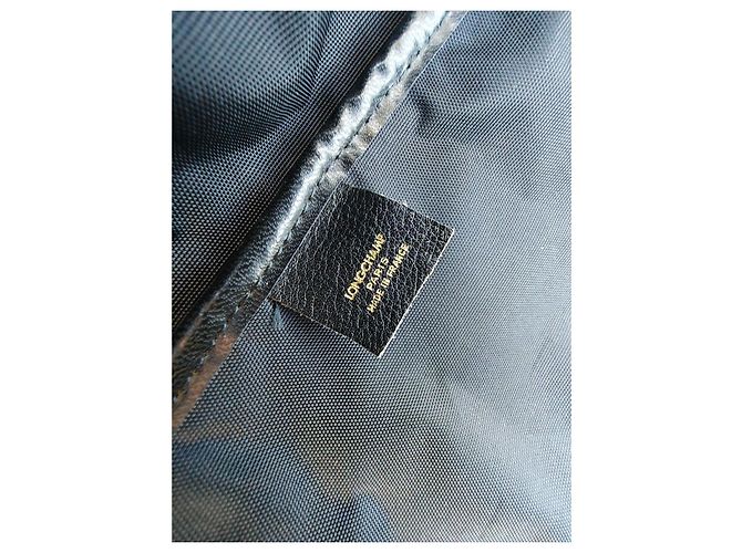 Borsa da viaggio Longchamp in pelle nera Nero - vista 14