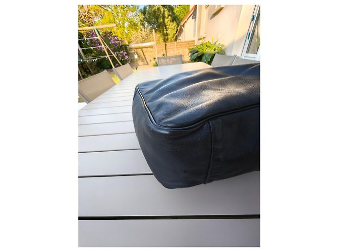 Borsa da viaggio Longchamp in pelle nera Nero - vista 4