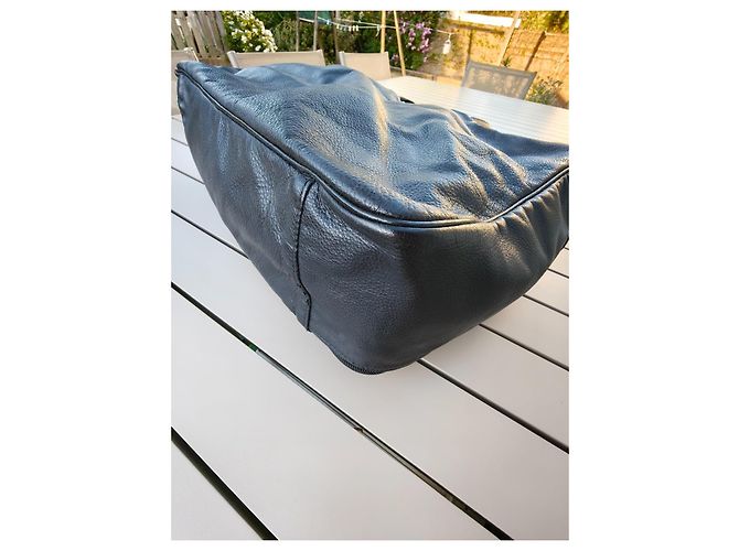 Borsa da viaggio Longchamp in pelle nera Nero - vista 5