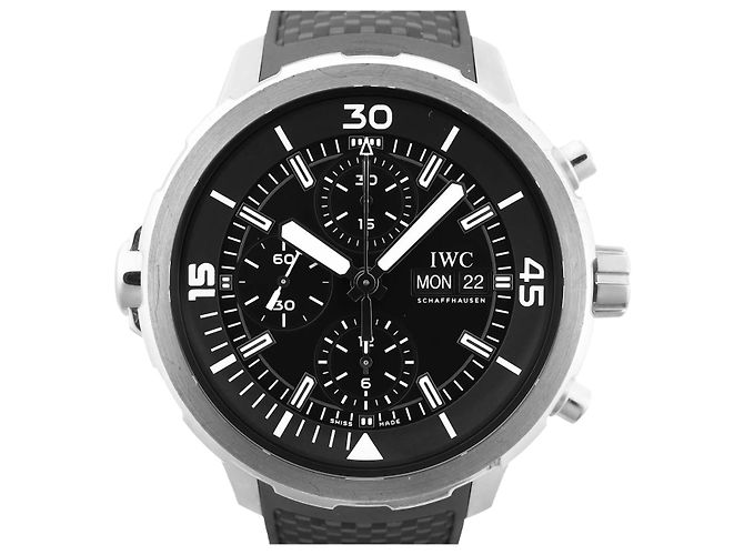 Orologio IWC Aquatimer Cronografo IW376803 5334787 SS & Gomma AT con quadrante nero - vista 2