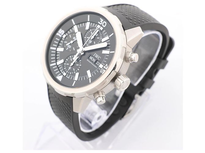 Orologio IWC Aquatimer Cronografo IW376803 5334787 SS & Gomma AT con quadrante nero - vista 3