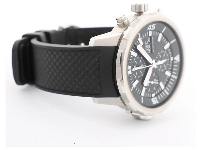 Orologio IWC Aquatimer Cronografo IW376803 5334787 SS & Gomma AT con quadrante nero - vista 4