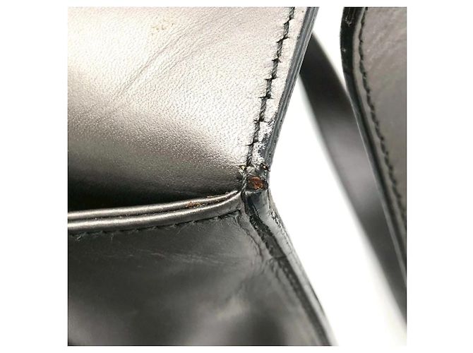 Borsa a spalla in pelle grigia Gucci Marrone - vista 8