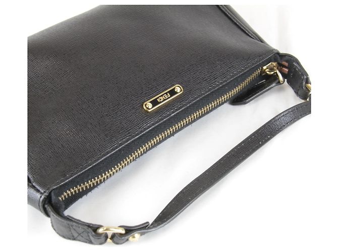 Borsa a Spalla Mini Pouch FENDI Nero - vista 10
