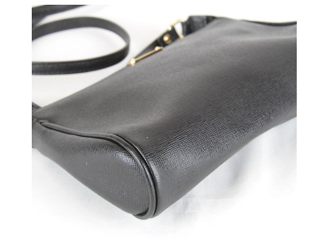 Borsa a Spalla Mini Pouch FENDI Nero - vista 6