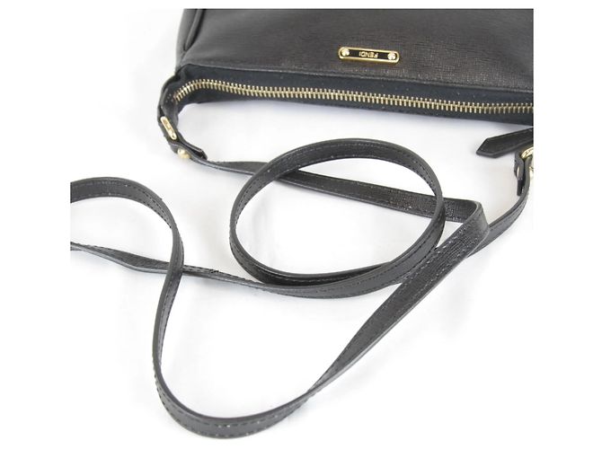 Borsa a Spalla Mini Pouch FENDI Nero - vista 8