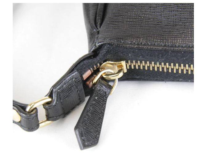 Borsa a Spalla Mini Pouch FENDI Nero - vista 9