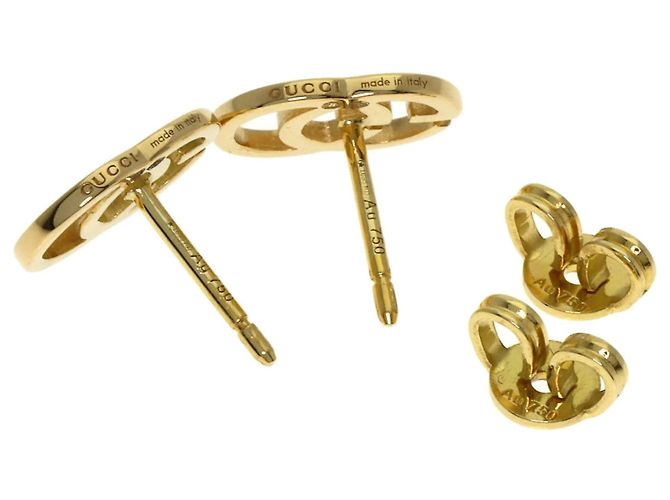 Orecchini Gucci GG Running in oro giallo 18K - vista 3