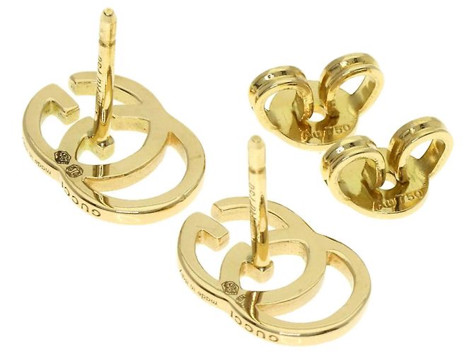 Orecchini Gucci GG Running in oro giallo 18K - vista 4