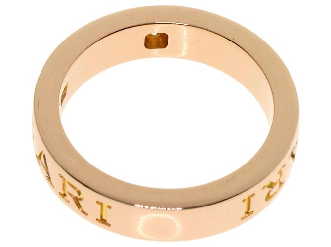 Bulgari Bvlgari Double Logo 1P Diamantring aus 18K Roségold - Ansicht 4