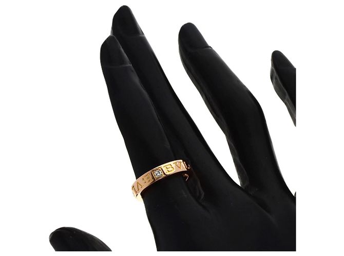 Bulgari Bvlgari Double Logo 1P Diamantring aus 18K Roségold - Ansicht 6