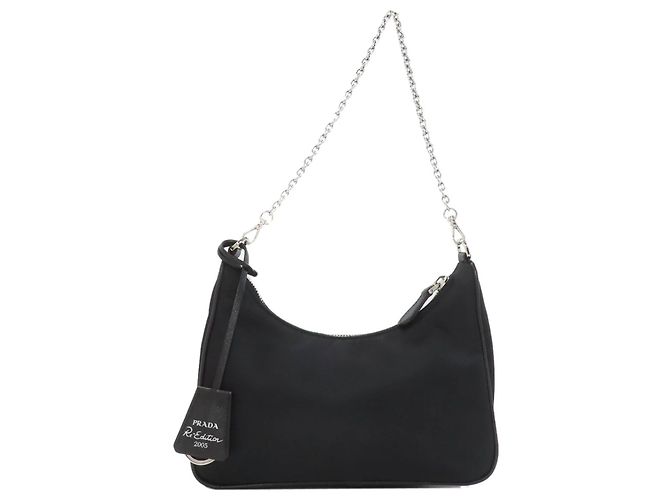 Borsa in nylon 2 in 1 Prada per donne Nero - vista 2